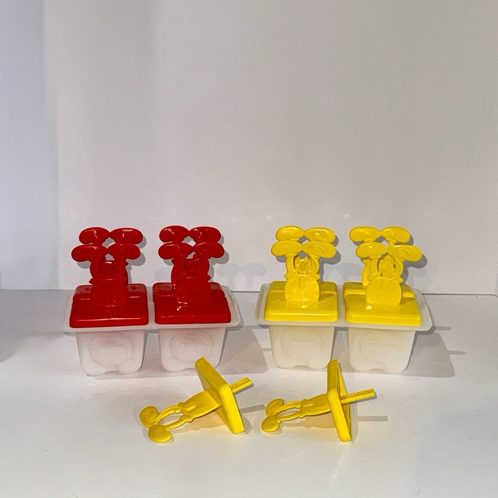 Vintage Disney Mickey Mouse Popsicle Mold Pop Machine Ice Dessert Mold